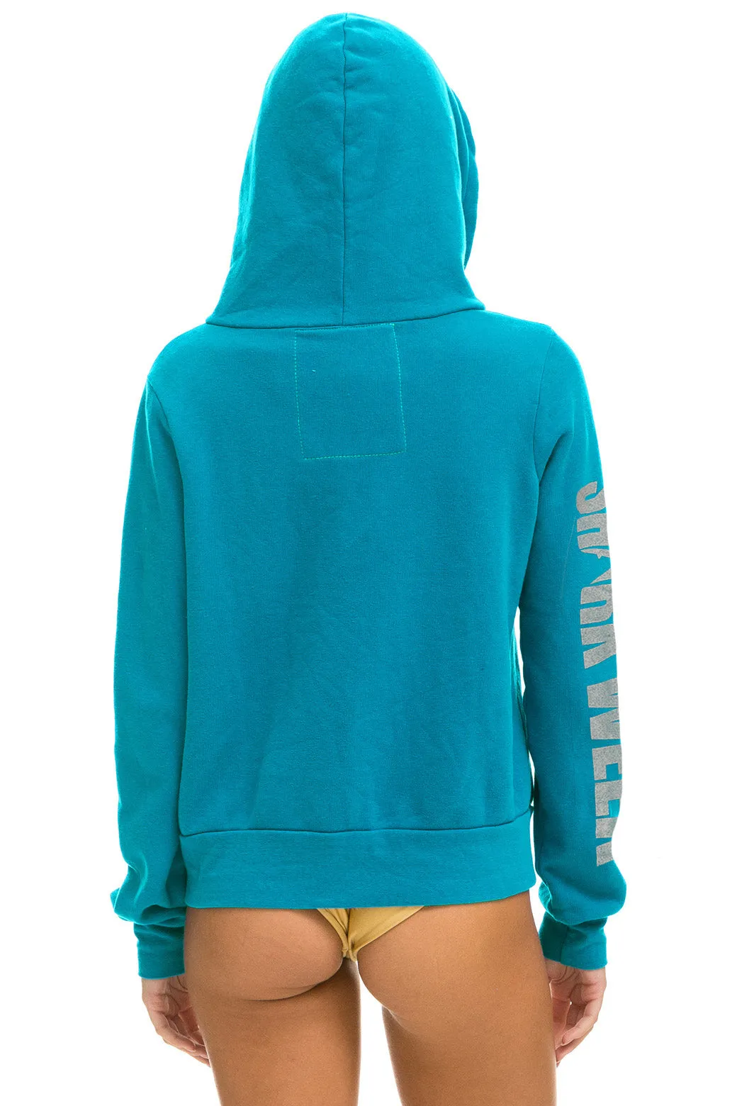 SHARK WEEK 2024 ZIP HOODIE - TEAL sold by Aviator Nation product image thumbnail 3