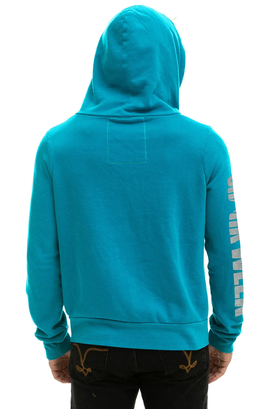 SHARK WEEK 2024 ZIP HOODIE - TEAL sold by Aviator Nation product image thumbnail 4
