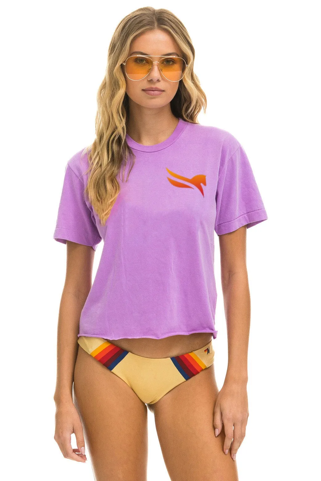 PEGASUS 2024 BOYFRIEND TEE - NEON PURPLE sold by Aviator Nation