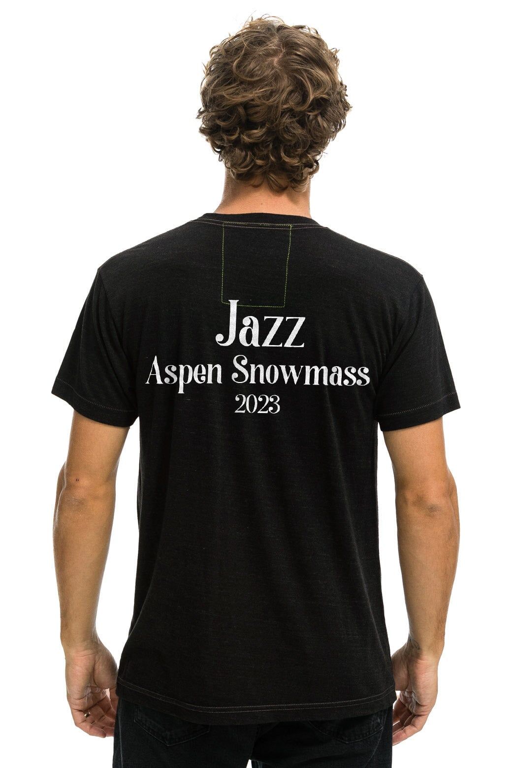 JAZZ ASPEN SNOWMASS 2023 TEE - BLACK sold by Aviator Nation product image thumbnail 3