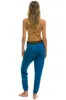 LOGO STRIPE SWEATPANTS - CARIBBEAN sold by Aviator Nation