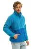 TEDDY UNISEX HALF ZIP COLOR BLOCK JACKET - OCEAN sold by Aviator Nation