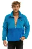 TEDDY UNISEX HALF ZIP COLOR BLOCK JACKET - OCEAN sold by Aviator Nation