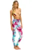 HAND DYED FULL LENGTH HI-RISE LEGGINGS - TIE DYE TURQUOISE sold by Aviator Nation