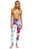 HAND DYED FULL LENGTH HI-RISE LEGGINGS - TIE DYE TURQUOISE sold by Aviator Nation