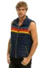 MEN'S 4 STRIPE VEST - NAVY sold by Aviator Nation
