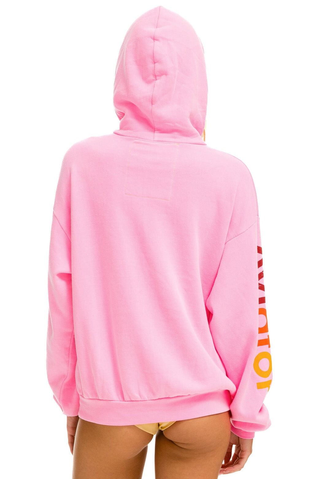AVIATOR NATION MALIBU RELAXED PULLOVER HOODIE - NEON PINK sold by Aviator Nation product image thumbnail 3