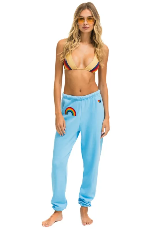 RAINBOW EMBROIDERY SWEATPANTS - SKY sold by Aviator Nation
