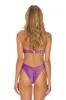 SPARKLE ST TROPEZ SCRUNCH CHEEKY BIKINI BOTTOMS - GRAPE sold by Aviator Nation