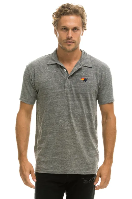 AVIATOR NATION POLO - HEATHER GREY made by Aviator Nation