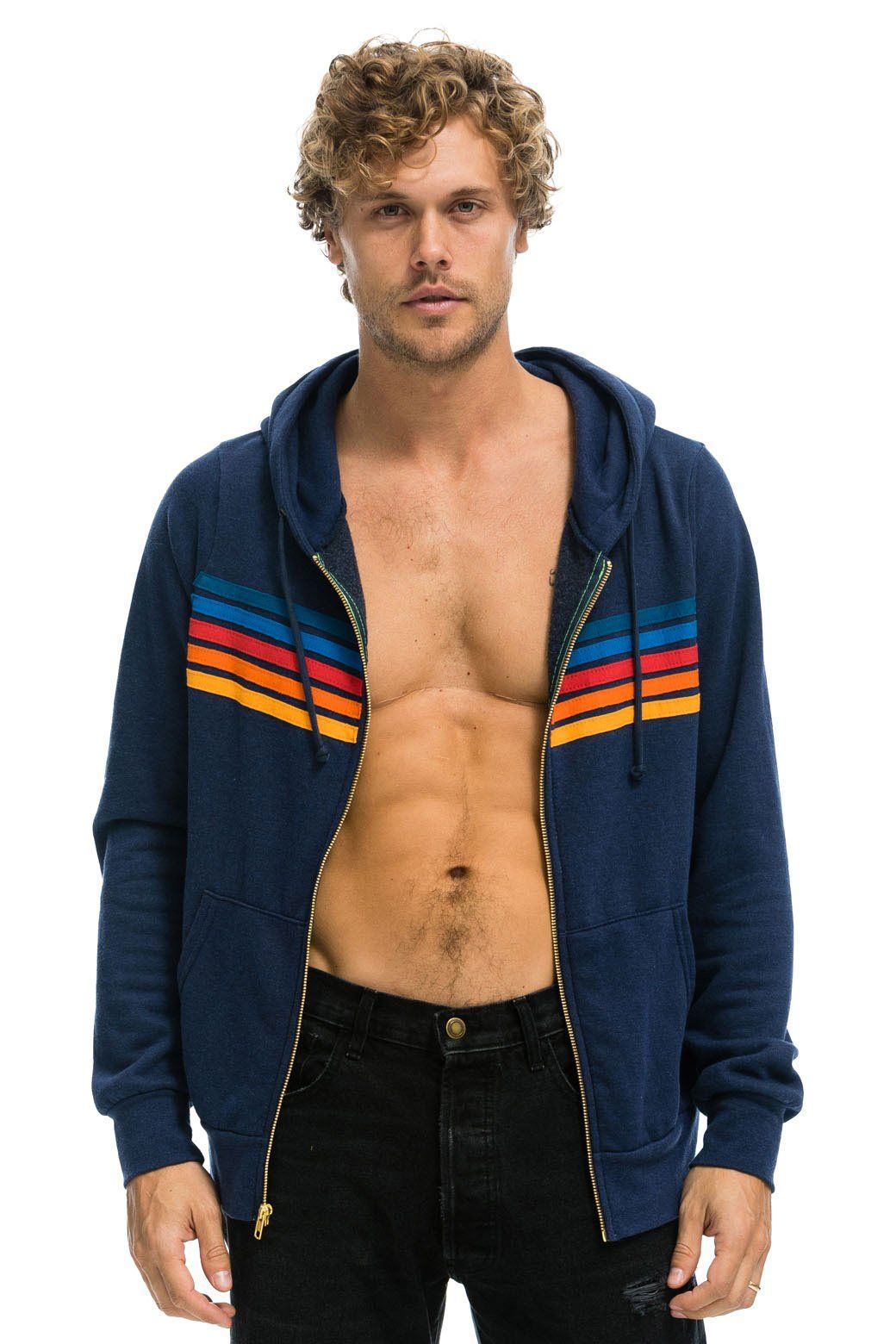 5 STRIPE HOODIE - NAVY 2 sold by Aviator Nation product image thumbnail 4