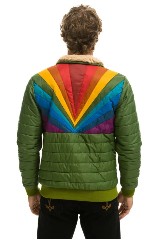 SUNBURST JACKET - GARDEN GREEN made by Aviator Nation