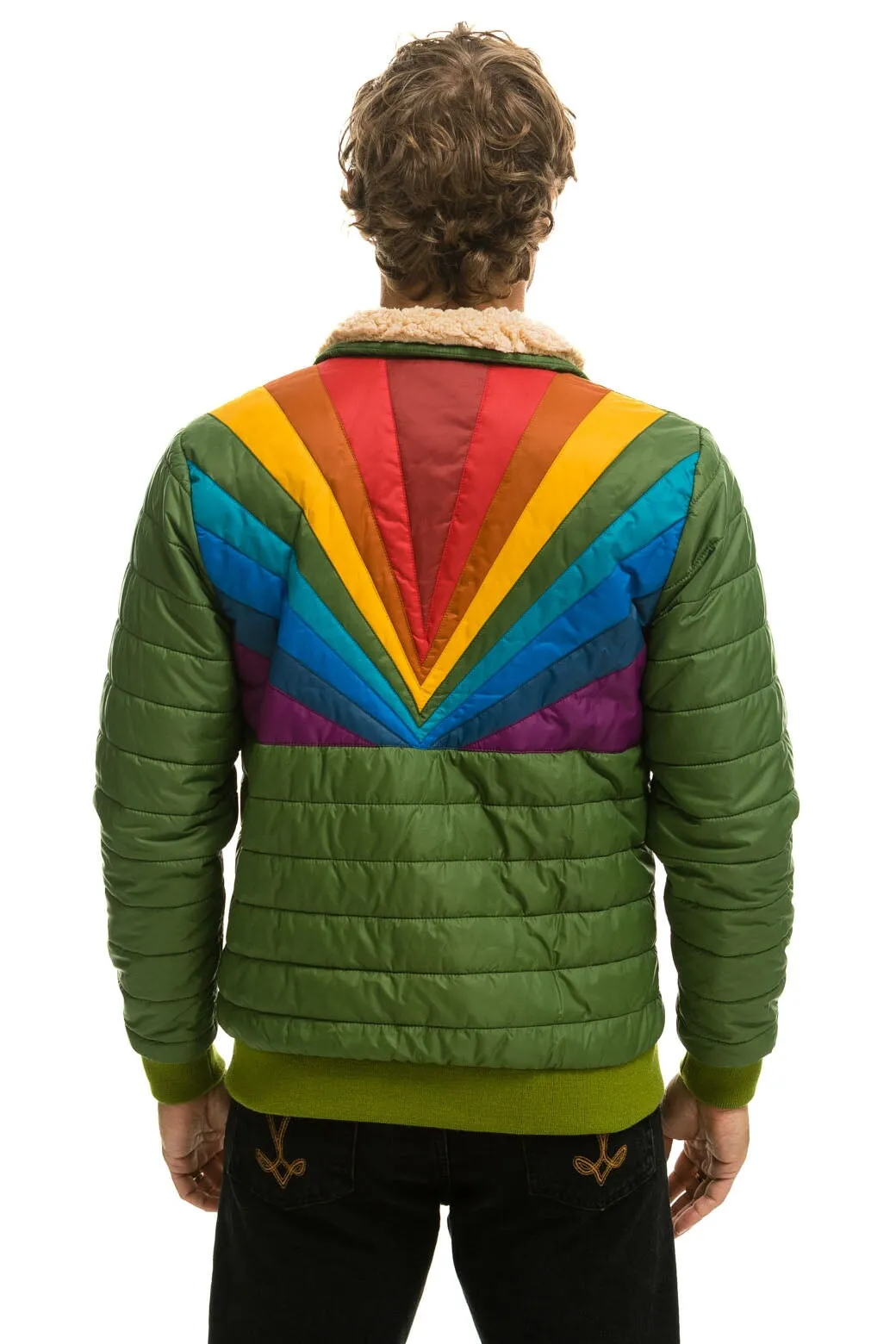 SUNBURST JACKET - GARDEN GREEN sold by Aviator Nation