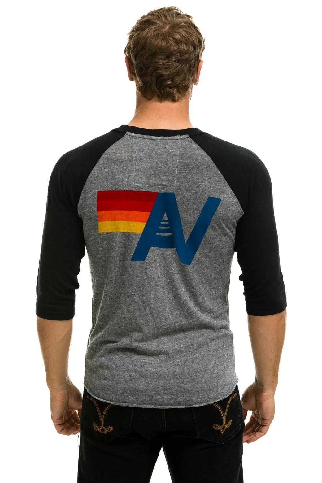WMPXO 2024 COLISEUM CONCERT BASEBALL TEE - HEATHER // BLACK sold by Aviator Nation product image thumbnail 3