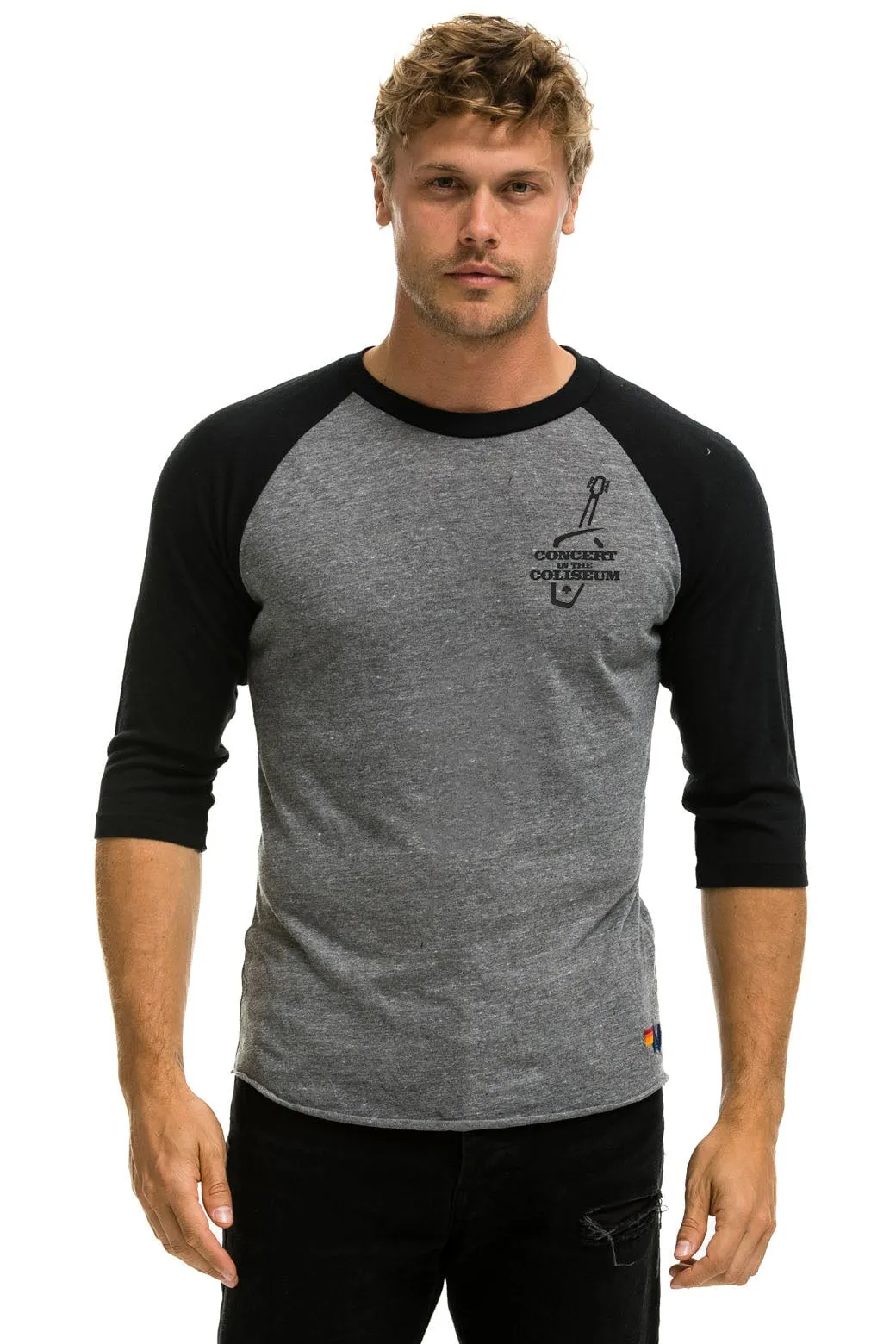 WMPXO 2024 COLISEUM CONCERT BASEBALL TEE - HEATHER // BLACK sold by Aviator Nation product image thumbnail 2