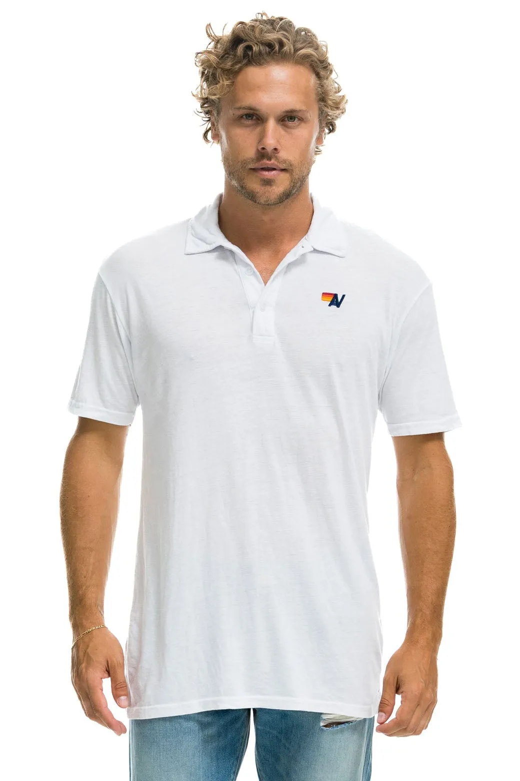 AVIATOR NATION POLO - WHITE sold by Aviator Nation product image thumbnail 2