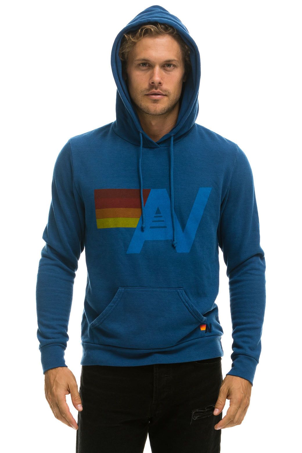 LOGO PULLOVER HOODIE - ROYAL sold by Aviator Nation product image thumbnail 2
