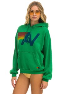 LOGO PULLOVER RELAXED HOODIE - KELLY GREEN sold by Aviator Nation