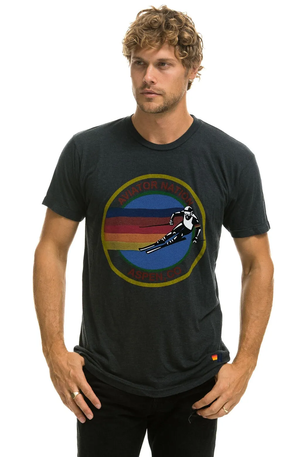 AVIATOR NATION ASPEN TEE - CHARCOAL sold by Aviator Nation product image thumbnail 2