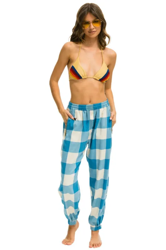 PLAID LODGE PANT - SKY PLAID sold by Aviator Nation