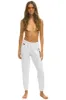 CHECK LEG SWEATPANTS - WHITE sold by Aviator Nation