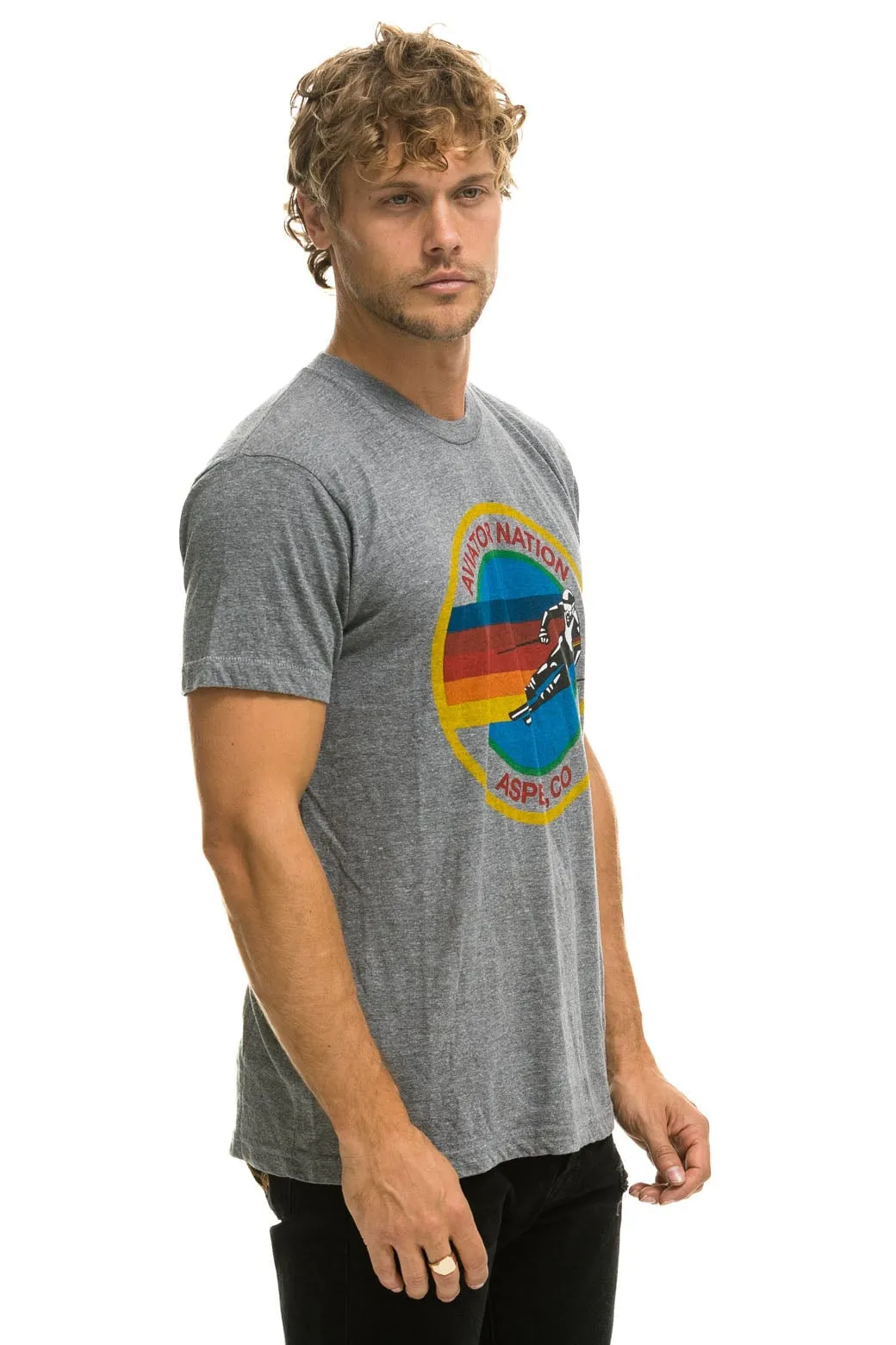 SIGNATURE ASPEN TEE - HEATHER GREY sold by Aviator Nation product image thumbnail 4