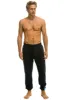 5 STRIPE SWEATPANTS - CHARCOAL // BLUE sold by Aviator Nation