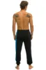 5 STRIPE SWEATPANTS - CHARCOAL // BLUE sold by Aviator Nation