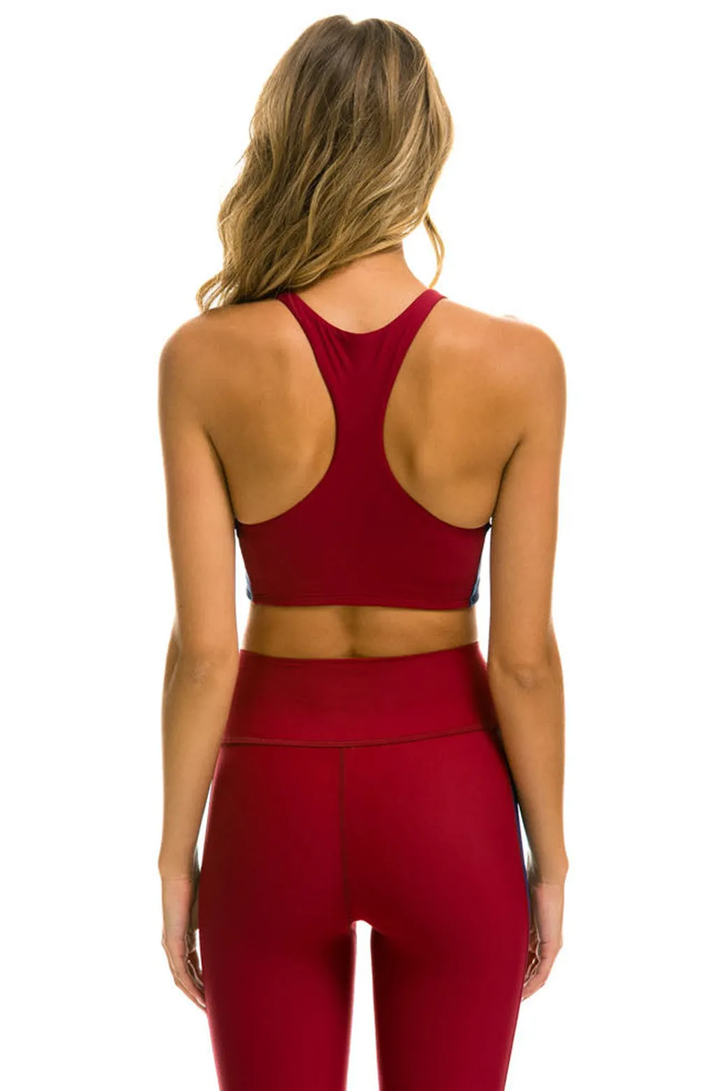 COLOR BLOCK RACER SPORTS BRA - BLAZER sold by Aviator Nation product image thumbnail 3