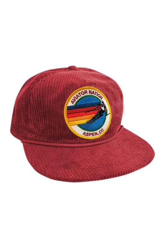 SIGNATURE ASPEN - VINTAGE CORDUROY TRUCKER HAT sold by Aviator Nation
