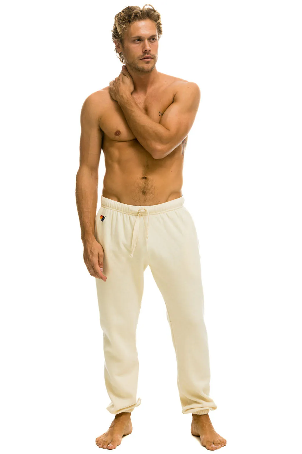5 STRIPE SWEATPANTS - VINTAGE WHITE // BLUE sold by Aviator Nation product image thumbnail 5