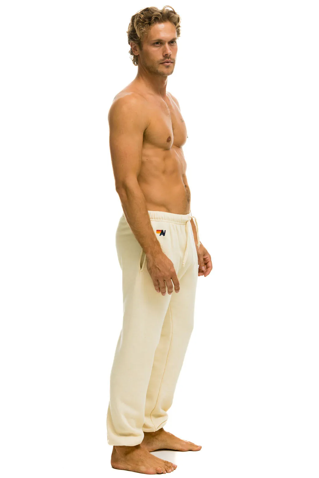 5 STRIPE SWEATPANTS - VINTAGE WHITE // BLUE sold by Aviator Nation product image thumbnail 3