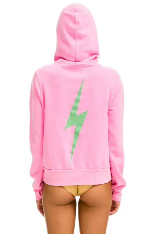 BOLT NINJA PULLOVER HOODIE - NEON PINK // MINT sold by Aviator Nation