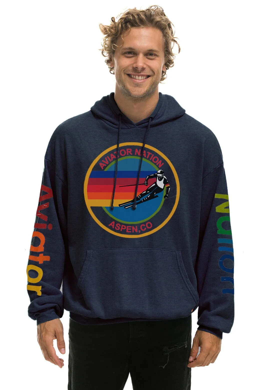 AVIATOR NATION ASPEN RELAXED PULLOVER HOODIE - NAVY sold by Aviator Nation product image thumbnail 2