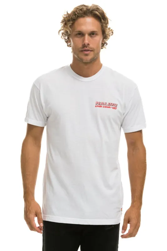 MALIBU CHILI COOK-OFF 2022 CREW TEE - WHITE sold by Aviator Nation