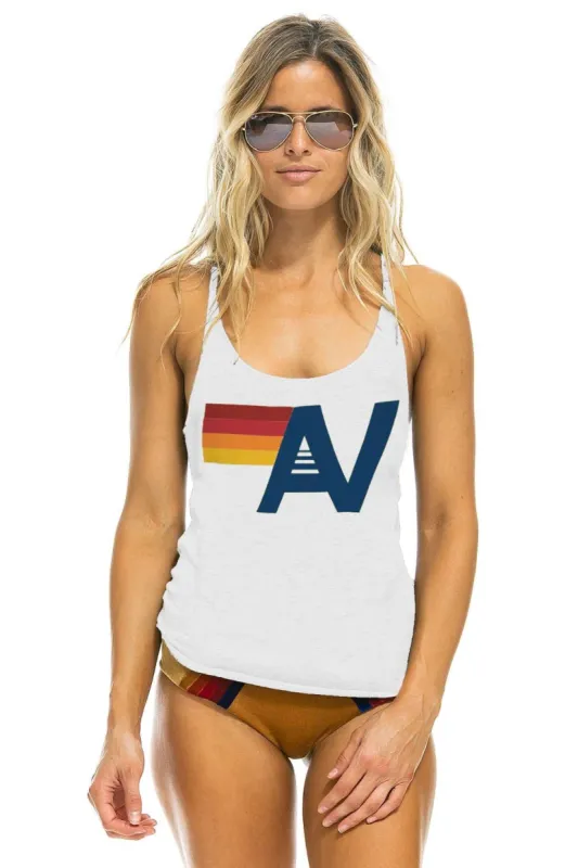LOGO TANK - WHITE sold by Aviator Nation