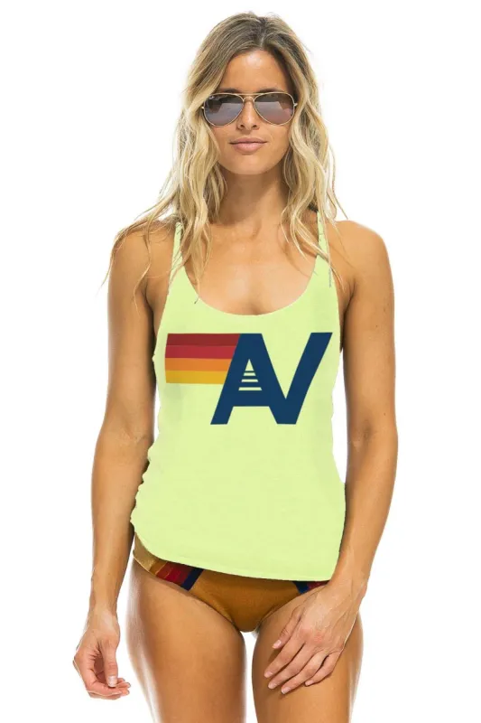 LOGO TANK - NEON YELLOW sold by Aviator Nation