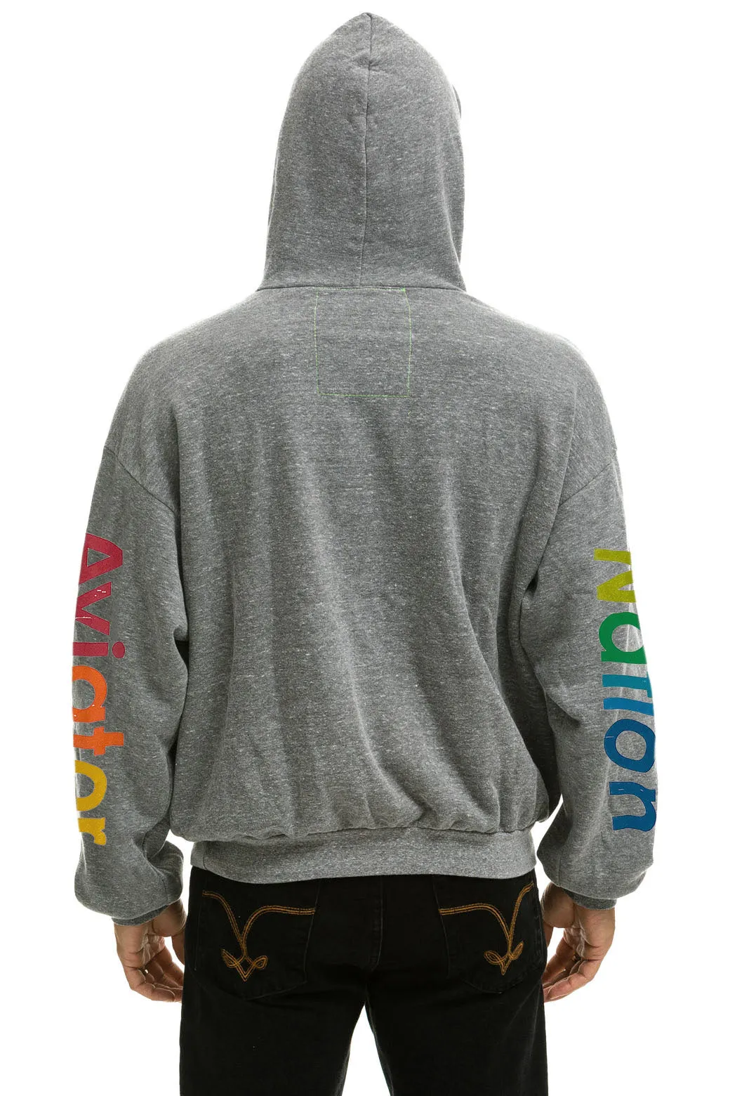 AVIATOR NATION MALIBU RELAXED PULLOVER HOODIE - HEATHER GREY sold by Aviator Nation product image thumbnail 4