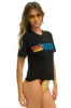 RIDE LOGO BOYFRIEND TEE - BLACK sold by Aviator Nation
