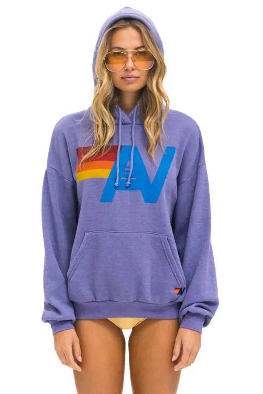 LOGO PULLOVER RELAXED HOODIE - LAVENDER sold by Aviator Nation