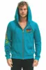 AVIATOR NATION MALIBU ZIP HOODIE - TEAL sold by Aviator Nation