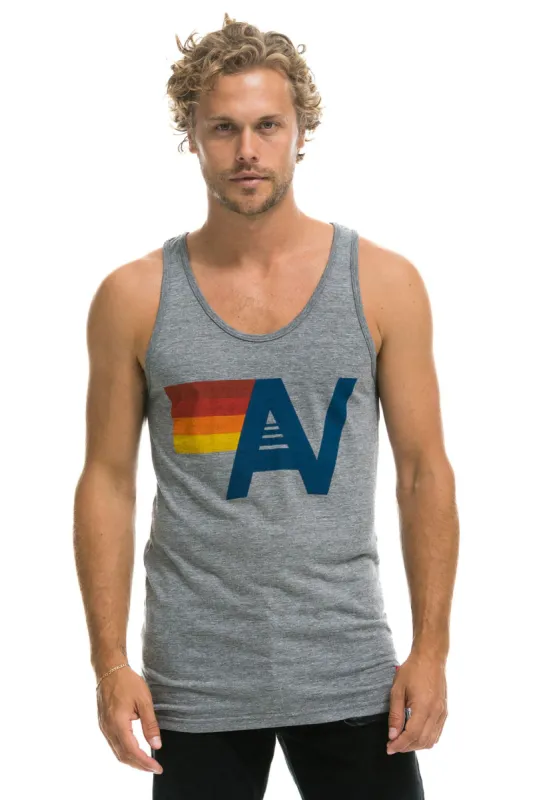 MEN'S LOGO TANK - HEATHER GREY sold by Aviator Nation