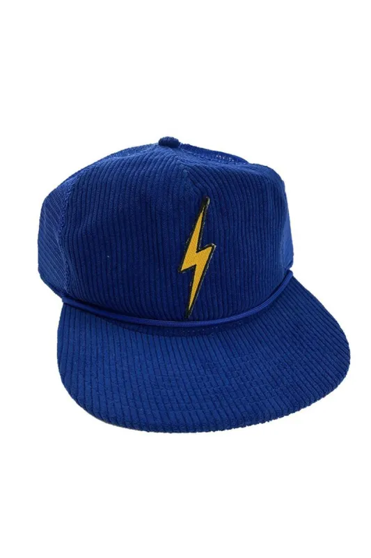 BOLT - VINTAGE CORDUROY MESH TRUCKER HAT sold by Aviator Nation