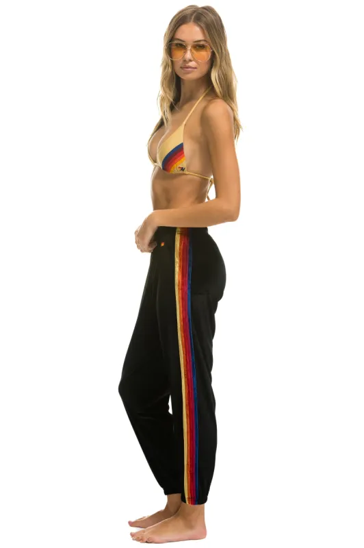 CLASSIC VELVET SWEATPANTS - BLACK sold by Aviator Nation