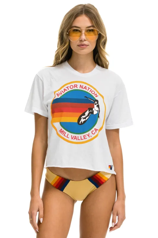 SIGNATURE MILL VALLEY BOYFRIEND TEE - WHITE sold by Aviator Nation