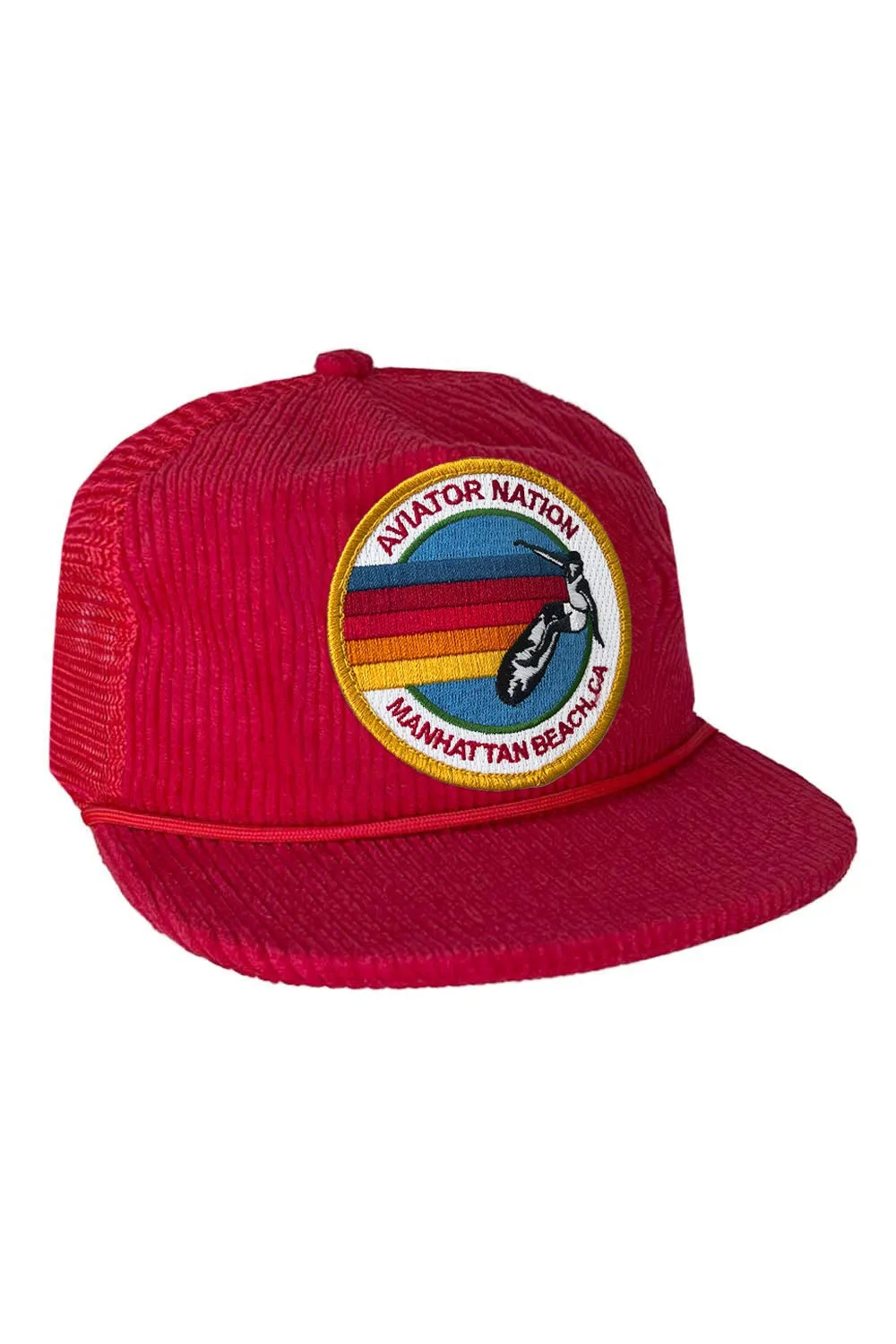SIGNATURE MANHATTAN BEACH - VINTAGE CORDUROY MESH TRUCKER sold by Aviator Nation