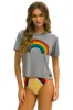 RAINBOW BOYFRIEND TEE - HEATHER GREY sold by Aviator Nation