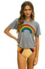 RAINBOW BOYFRIEND TEE - HEATHER GREY sold by Aviator Nation