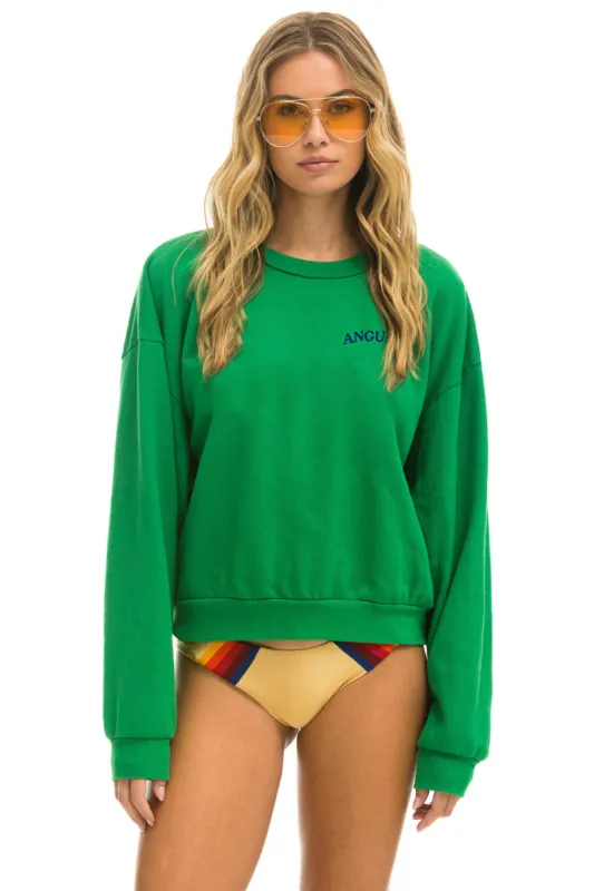 YPO 24 RELAXED CREW SWEATSHIRT - KELLY GREEN sold by Aviator Nation