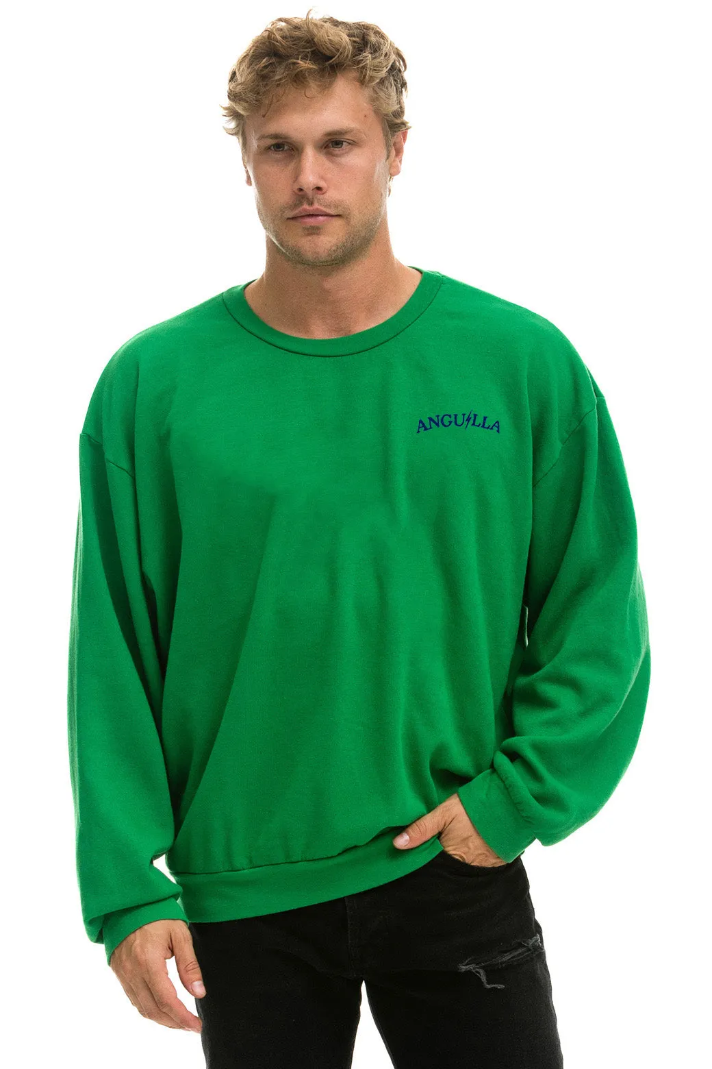 YPO 24 RELAXED CREW SWEATSHIRT - KELLY GREEN sold by Aviator Nation product image thumbnail 2